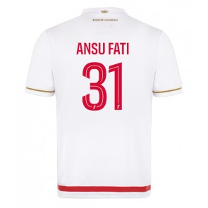 AS Monaco Ansu Fati #31 Hjemmebanetrøje 2025-26 Kortærmet